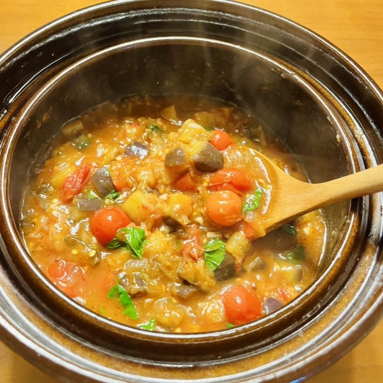 Eggplant & Shiitake Linguine Happy Donabe Life