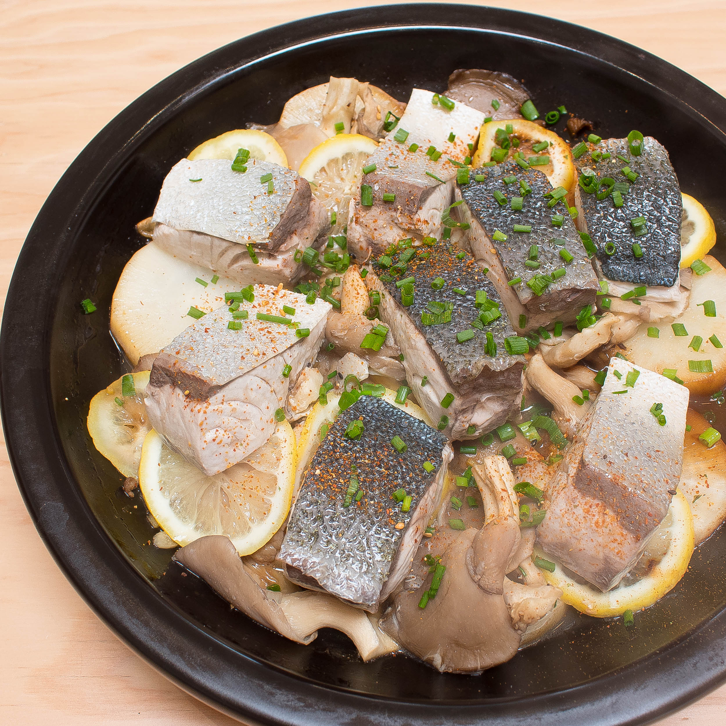 Lemon Butter Yellowtail and Daikon – Happy Donabe Life