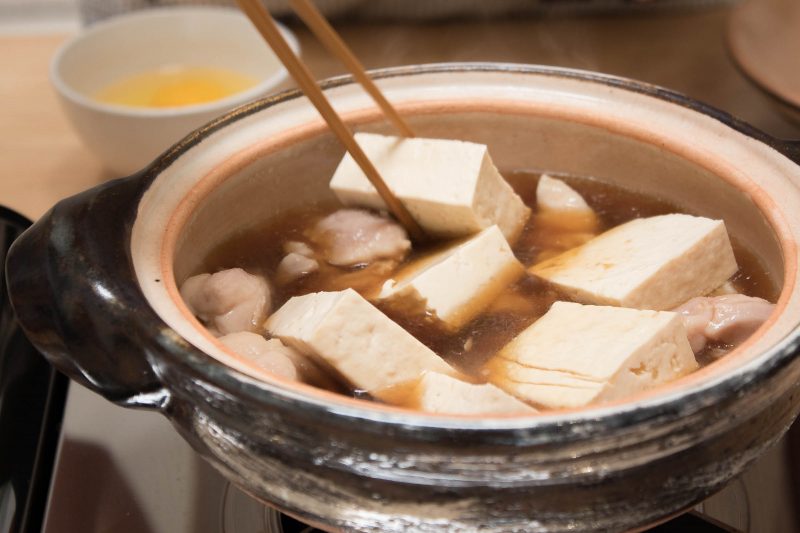 Chicken & Tofu Hot Pot with Egg Happy Donabe Life