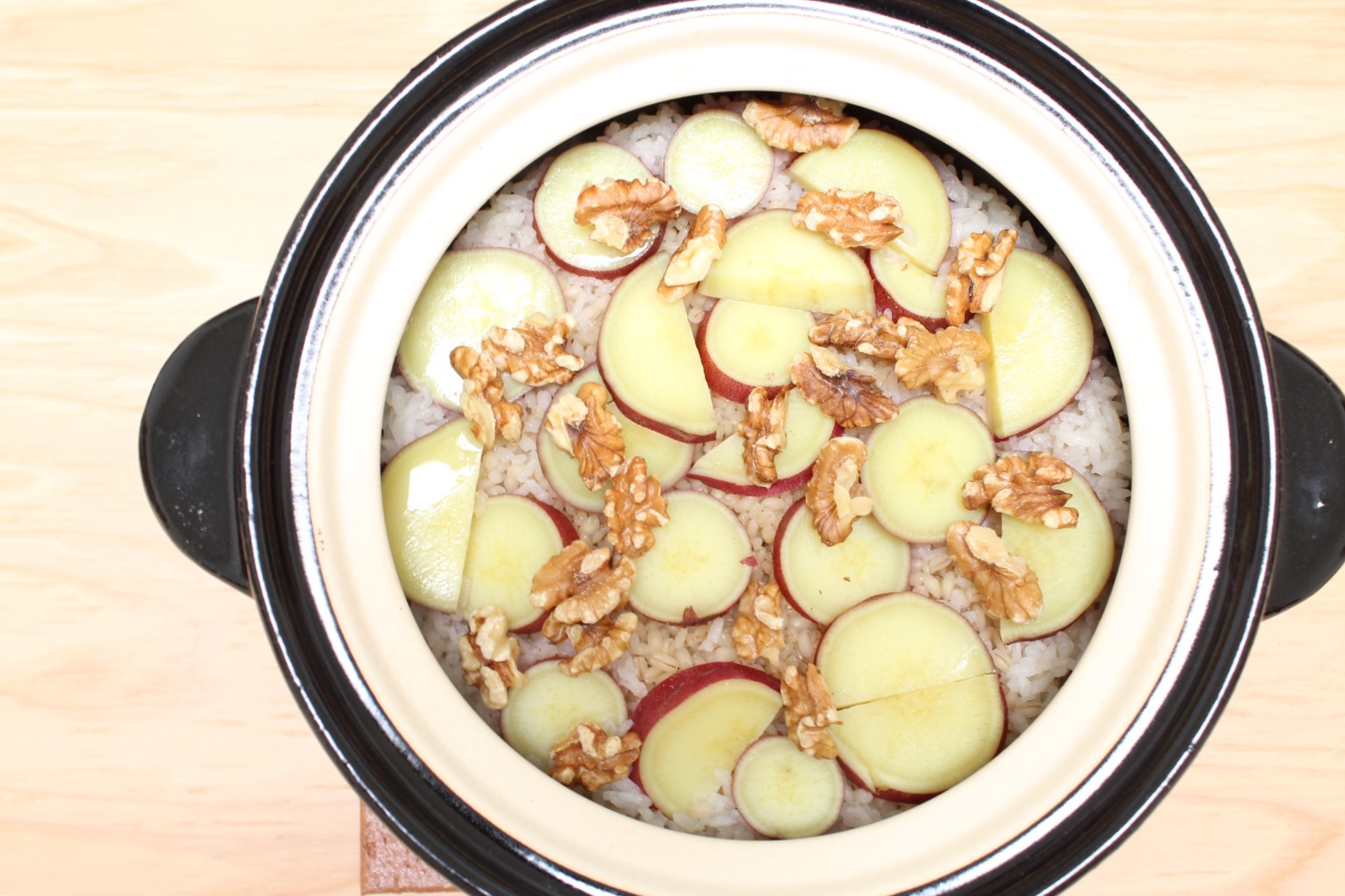 Sweet Potato & Walnut Rice – Happy Donabe Life