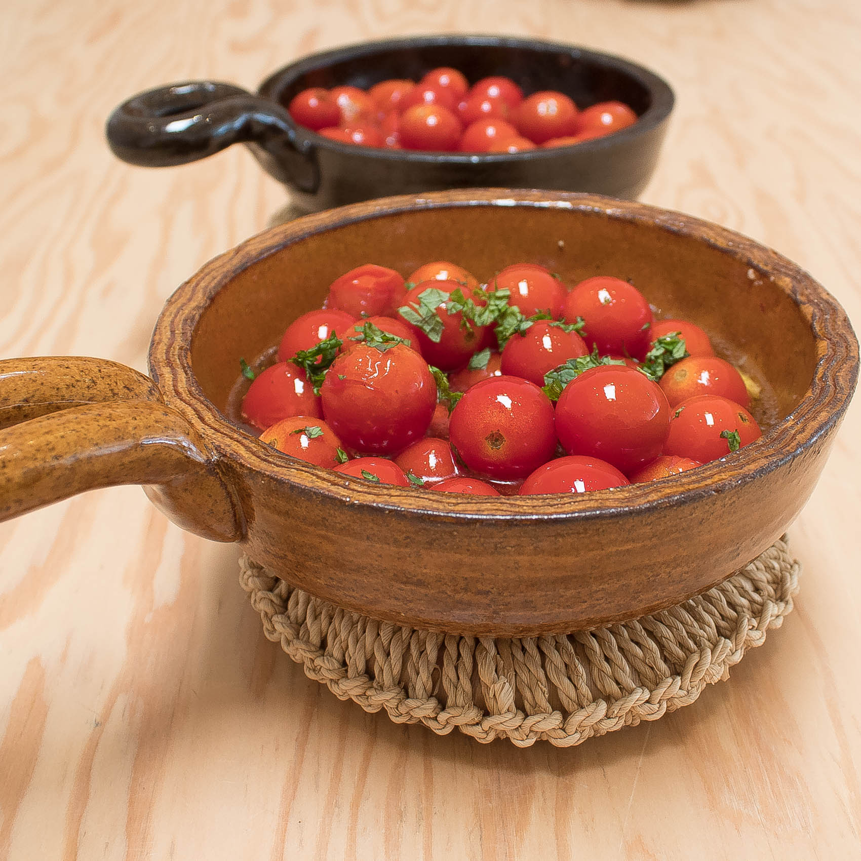 Cherry Tomatoes in Garlic Olive Oil Sauce – Happy Donabe Life