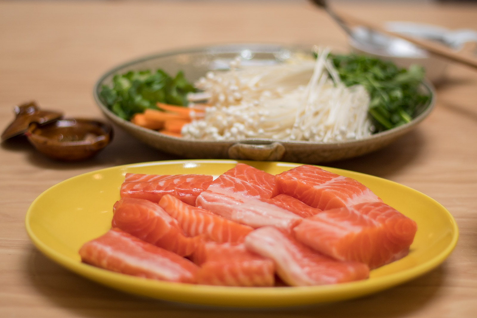 Salmon and Daikon in Garlic Butter Miso Sauce Happy Donabe Life