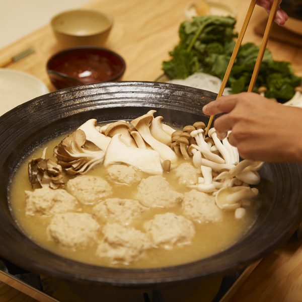 Tsukune Miso Nabe (Chicken-Meatball Hot Pot in Miso Broth) Recipe